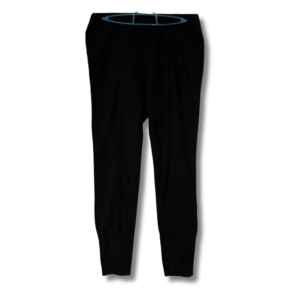 CALVIN KLEIN Black tapered stretchy dress pants corporate ~ Corporate goth SMALL